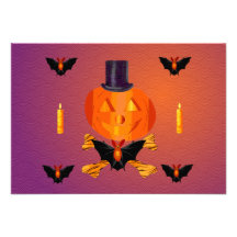 Cráneo y calabaza de los huesos invitacion personalizada