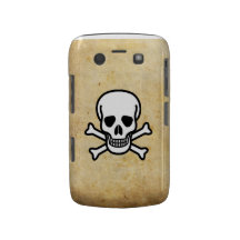Cráneo y caso intrépido de Crossbone Blackberry Blackberry Coberturas