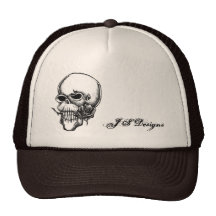 cráneo y gorra color de rosa