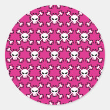 Cráneo y pegatina de Crossbone