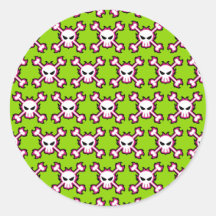 Cráneo y pegatina de Crossbone
