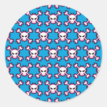 Cráneo y pegatina de Crossbone