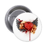 Cráneos de la Anti-Tarjeta del día de San Valentín Pins