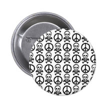 Cráneos de la paz pin