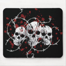 Cráneos de púas Mousepad Alfombrillas De Ratón