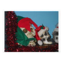 Cráneos del navidad más allá de la invitación