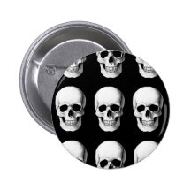 Cráneos en negro pins
