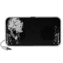 Cráneos góticos blancos iPhone altavoces