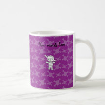 Cráneos lindos de la púrpura de la momia taza de café