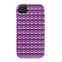Cráneos - rosa iPhone 4 fundas