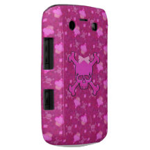 Cráneos rosados lindos y caja intrépida de Blackbe Case-Mate Blackberry Cobertura