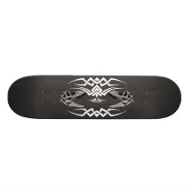Cráneos tribales de T-Rex blancos Patines Personalizados