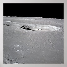 Cráteres en la luna poster