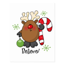 Crea el reno tarjetas postales