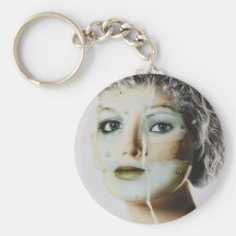 Creación cibernética de la cara llavero