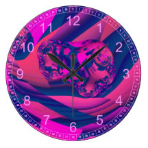 Creando los mundos - magia abstracta de la magenta reloj