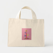 Creativo-Flor - rosa Bolsa Lienzo