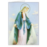 Creciente MoonCard del Virgen María Felicitación