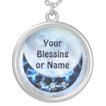 Creciente vertical azul eléctrico grimpola personalizada