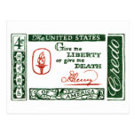 Credo 1961 del americano de Patrick Henry Tarjetas Postales