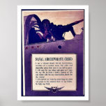 Credo naval de Aircrewman'a Poster