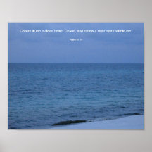 Cree en mí un corazón limpio posters