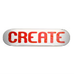 Cree - rojo y rosa patineta personalizada