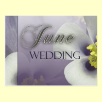 Cree su propio boda púrpura de junio tarjetas postales