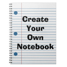 Cree su propio cuaderno lindo del papel de escuela