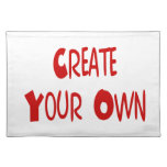 Cree su propio placemat mantel