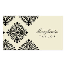crema 311-Margherita y damasco de Blanc Plantillas De Tarjeta De Negocio