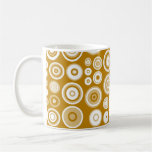 Crema del vintage y arte abstracto de los años 50  tazas