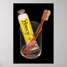 Crema dental de Binaca Posters