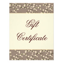 Crema floral de la flor de cerezo de la tarjeta de invitaciones