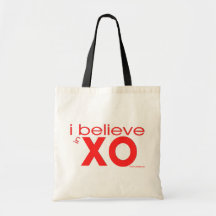 Creo en abrazos y besos bolsa lienzo