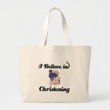 creo en bautizo bolsa de mano