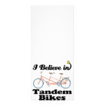 creo en bicis en tándem tarjeta publicitaria personalizada