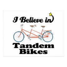 creo en bicis en tándem tarjetas postales