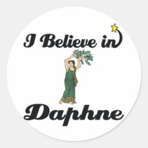 creo en daphne pegatinas redondas