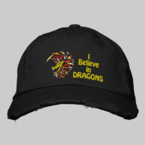 Creo en dragones gorras bordados