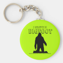 Creo en el llavero de Bigfoot