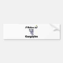 creo en gargoyles etiqueta de parachoque