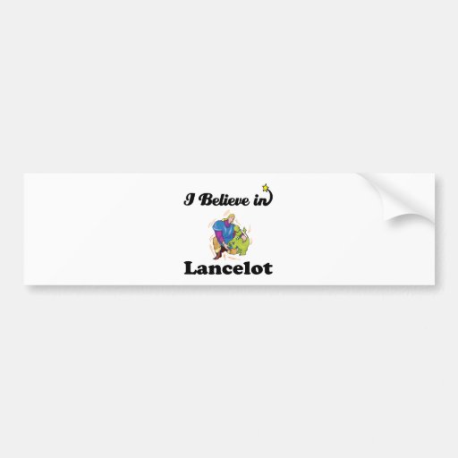 creo en lancelot etiqueta de parachoque