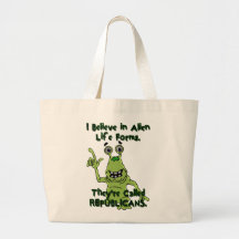 Creo en las formas de vida extranjeras, republican bolsas de mano