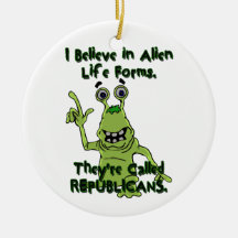 Creo en las formas de vida extranjeras, republican ornamentos de reyes magos