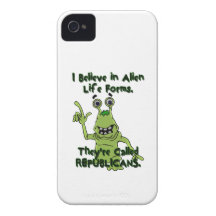 Creo en las formas de vida extranjeras, republican Case-Mate iPhone 4 coberturas