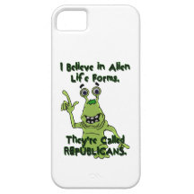 Creo en las formas de vida extranjeras, republican iPhone 5 carcasas