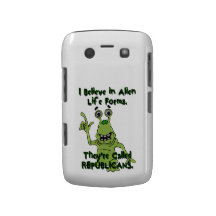 Creo en las formas de vida extranjeras, republican blackberry bold funda