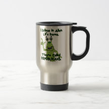Creo en las formas de vida extranjeras, republican tazas de café