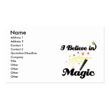 creo en magia tarjetas de negocios